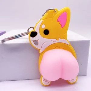 Chaveiro Divertido em Silicone – Estilo Cartoon 3D