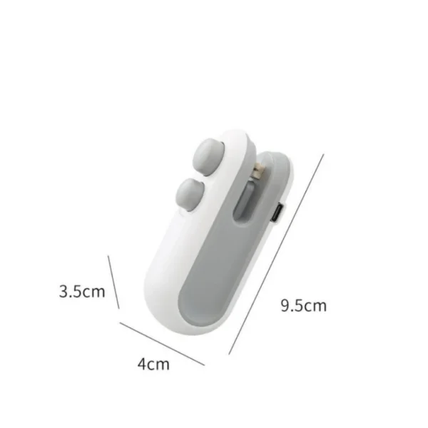 Mini máquina seladora de sacos magnética portátil recarregável 2 em 1 - Imagem 4