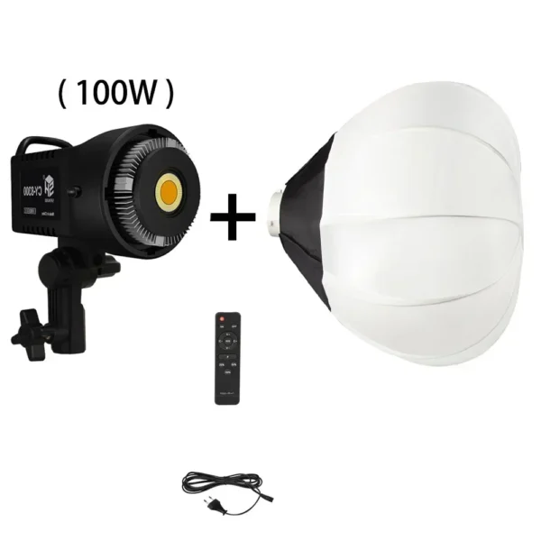 Luz de vídeo LED para fotografia de 100 W, 8300 CY,