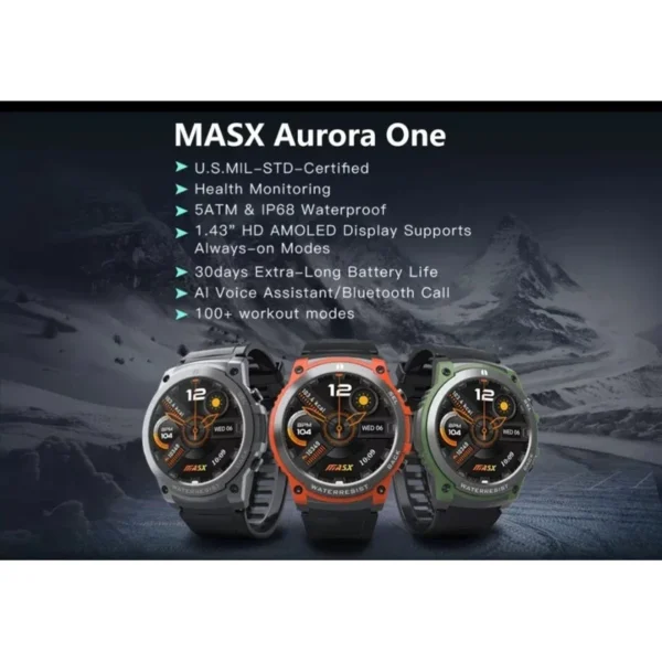 Relógio SMARTH Aurora One com tela AMOLED de 1,43'', - Imagem 6