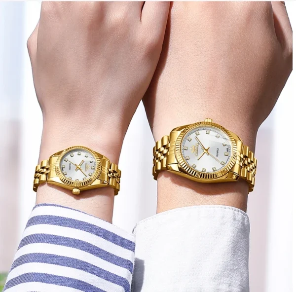 Relógios CHENXI casal Stainless Steel Quartz - Imagem 12