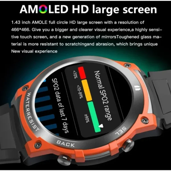 Relógio SMARTH Aurora One com tela AMOLED de 1,43'', - Imagem 3