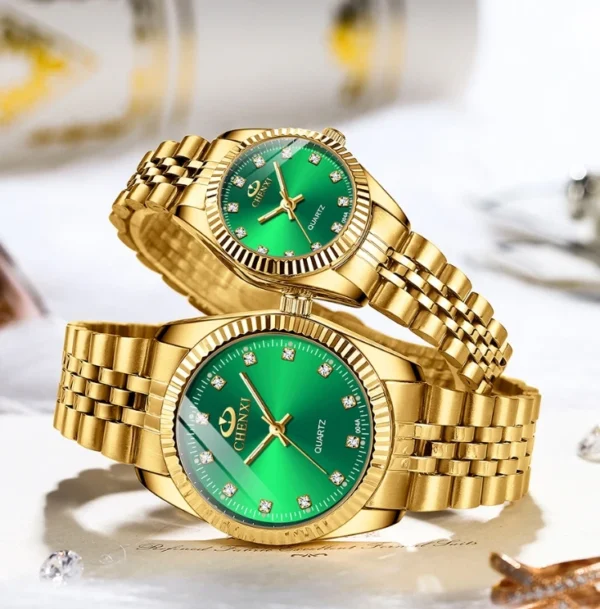 Relógios CHENXI casal Stainless Steel Quartz - Imagem 11