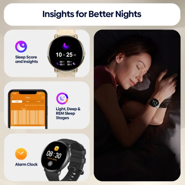 Smartwatch Zeblaze GTR 3 Pro Feminino com Chamadas, Tela AMOLED 1.43" e Pulseira Inox – Monitor de Saúde e Notificações - Imagem 16