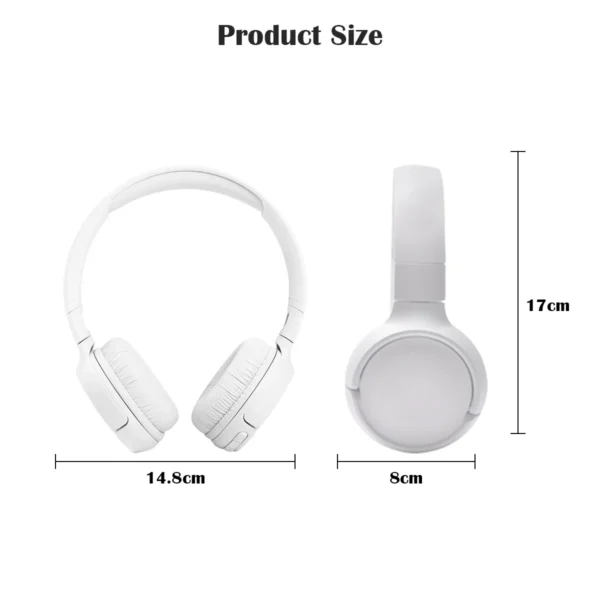 Fone de Ouvido Bluetooth T520BT com Microfone | Bateria 57h, Graves Potentes, Dobrável - Imagem 6