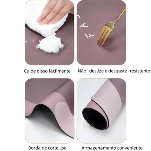 Tapete Oval Antiderrapante para Banheiro 60x40cm – Secagem Rápida, Absorvente e Confortável - Imagem 5