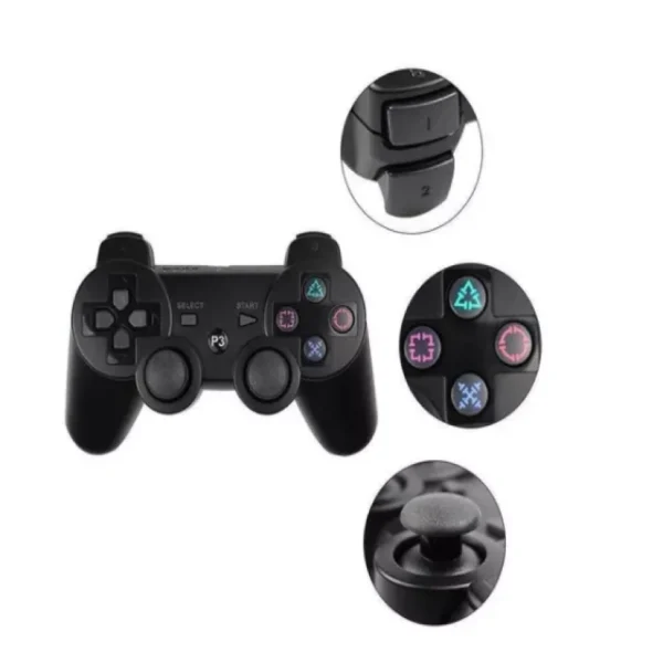 Controle Wireless Dual Shock Sem Fio Compativel Para Ps3 - Imagem 2