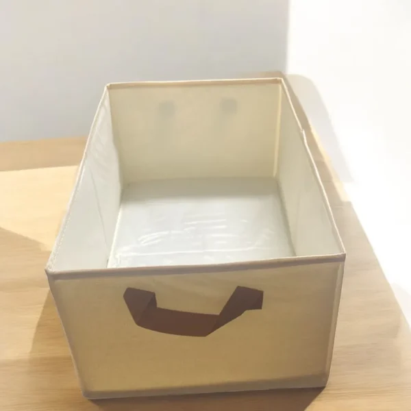 Kit 4 Cestos de Armazenamento Aberto para Roupas Modelo e Decorações de Quarto Doméstica Caixa Guarda Roupas - Imagem 3