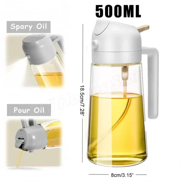 Borrifador de Óleo 2 em 1 com 500ml – Spray para Cozinha, Churrasco, Assados e Saladas - Imagem 10