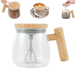 Copo Mixer Automático Zürich 400ml USB Recarregável – Mistura com 1 Clique | Ideal para Café, Chá, Chocolate Quente e Mais