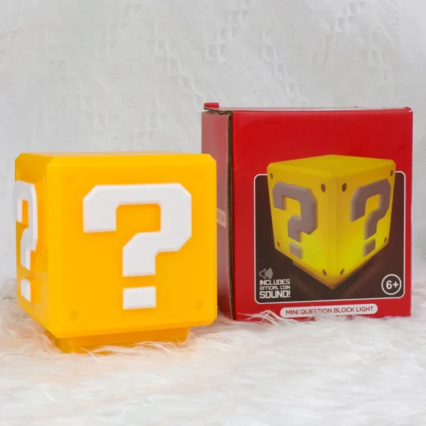 Luminária LED Super Mario Bloco de Interrogação com Som  | USB Recarregável| Presente Gamer Incrível - Imagem 13