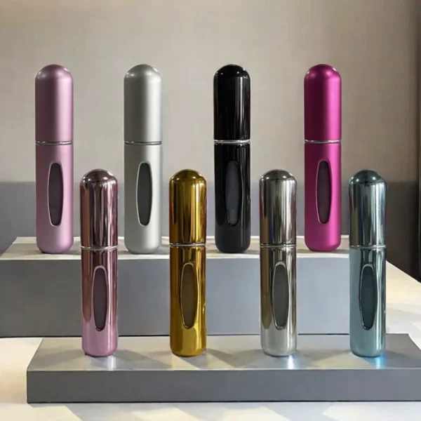Mini Spray Portátil 5ml para Perfume ou Álcool | Recarregável, Elegante e Ideal para Viagens