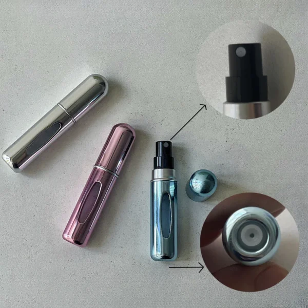 Mini Spray Portátil 5ml para Perfume ou Álcool | Recarregável, Elegante e Ideal para Viagens - Imagem 4