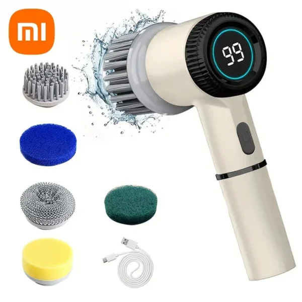 Escova Elétrica 5 em 1 Xiaomi MIJIA Recarregável | Limpeza Profunda com Display LED e 5 Escovas | IPX7 à Prova d’Água - Imagem 10