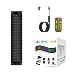 Painel de LED Programável D5BE via Bluetooth – Letreiro Digital Flexível para Carros, Lojas e Eventos | RGB, Rolagem e Efeitos Visuais