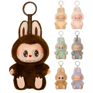 Mini Boneco Labubu Macaron – | 7 Estilos Sortidos | Chaveiro Colecionável de Pelúcia e PVC