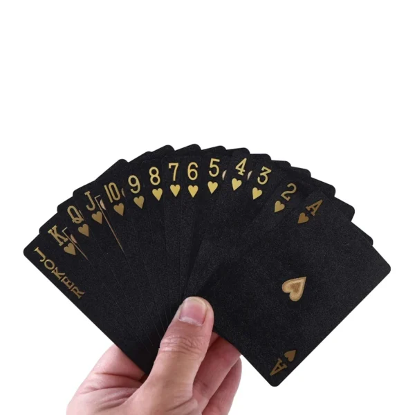 Baralho Luxo Black Gold à Prova D’Água – Edição Mágica Colecionável com Estojo Preto - Imagem 10