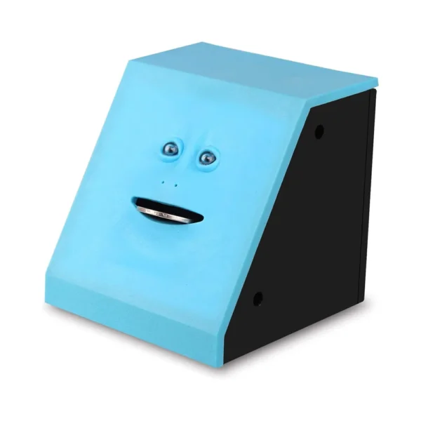 Cofrinho Divertido que Engole Moedas com Rosto Animado – Automático e Interativo | Presente Criativo para Crianças