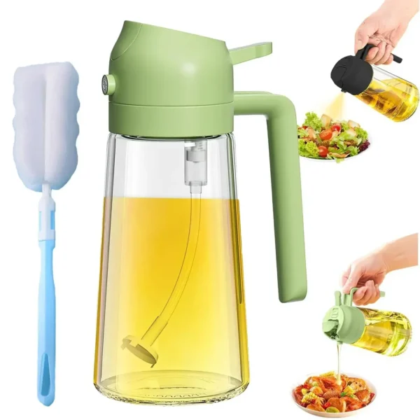 Borrifador de Óleo 2 em 1 com 500ml – Spray para Cozinha, Churrasco, Assados e Saladas - Imagem 14