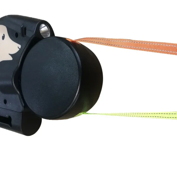 Guia Retrátil Duplo com Lanterna, Suporte de Saquinhos e Tecnologia Antienrosco – 3m para 2 Cães - Imagem 19