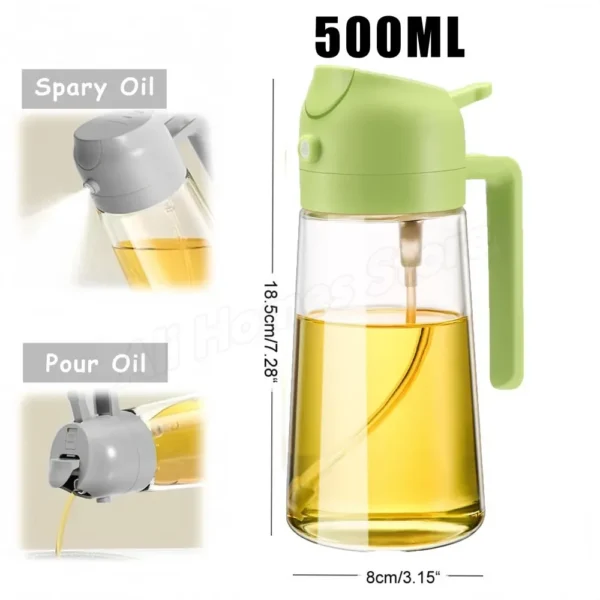 Borrifador de Óleo 2 em 1 com 500ml – Spray para Cozinha, Churrasco, Assados e Saladas - Imagem 13