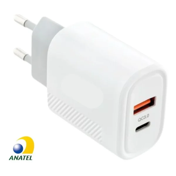 Carregador Fonte para iPhone Turbo Rapido 36w PD Tipo C Usb 2 Entradas - Imagem 6