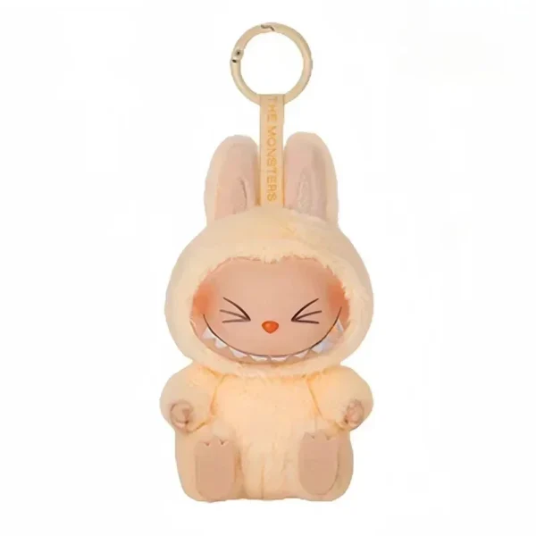 Boneco Colecionável Labubu "Have a Seat" – Blind Box 1:1 | Estilo Kawaii com Acabamento Flocking e Pingente Decorativo - Imagem 10