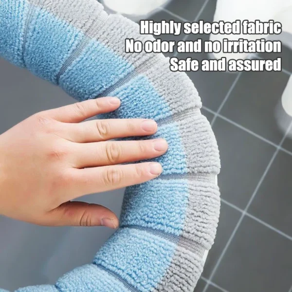 Assento Almofadado para Vaso Sanitário com Alça Higiênica | Lavável, Térmico e Universal – 4 Cores - Imagem 6