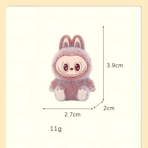 Mini Bonecos Labubu 4cm (9 Peças) — Decorativo, Colecionável, Flocking Premium, Embalagem Original - Imagem 2