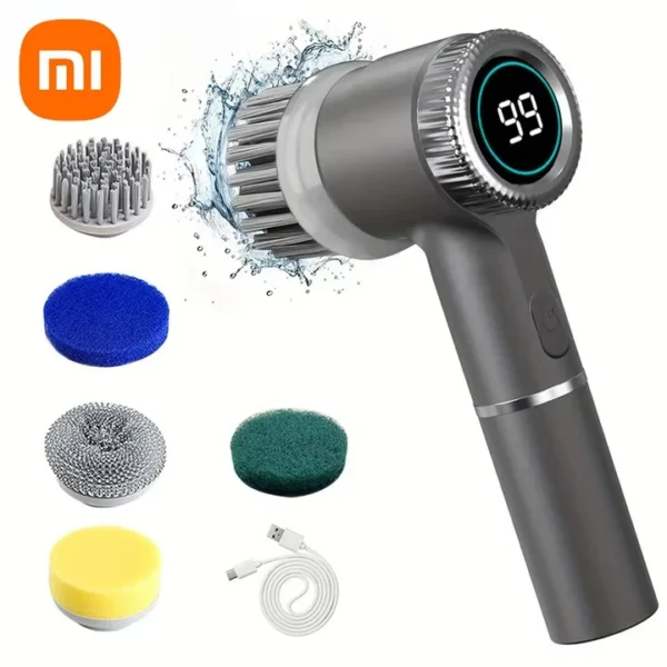 Escova Elétrica 5 em 1 Xiaomi MIJIA Recarregável | Limpeza Profunda com Display LED e 5 Escovas | IPX7 à Prova d’Água - Imagem 7