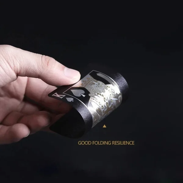 Baralho Luxo Black Gold à Prova D’Água – Edição Mágica Colecionável com Estojo Preto - Imagem 6