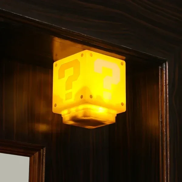 Luminária LED Super Mario Bloco de Interrogação com Som  | USB Recarregável| Presente Gamer Incrível - Imagem 6