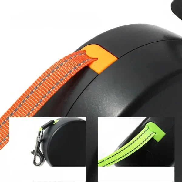 Guia Retrátil Duplo com Lanterna, Suporte de Saquinhos e Tecnologia Antienrosco – 3m para 2 Cães - Imagem 20