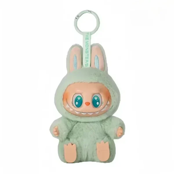 Boneco Colecionável Labubu "Have a Seat" – Blind Box 1:1 | Estilo Kawaii com Acabamento Flocking e Pingente Decorativo - Imagem 3