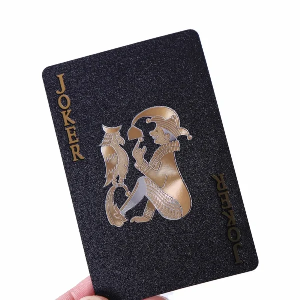 Baralho Luxo Black Gold à Prova D’Água – Edição Mágica Colecionável com Estojo Preto - Imagem 11