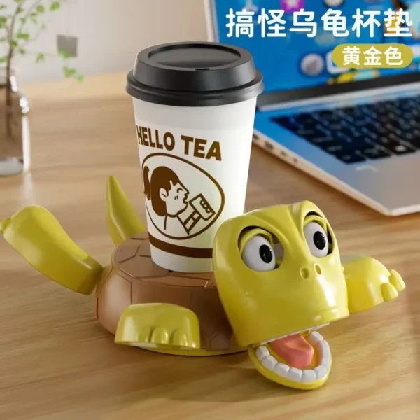 Porta-Copo 3D Tartaruga Divertida | Estampa Engraçada | Decoração Criativa para Casa e Escritório - Imagem 7
