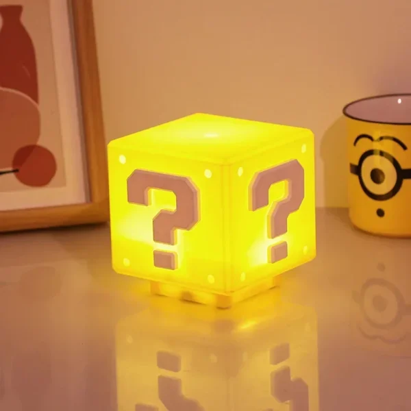 Luminária LED Super Mario Bloco de Interrogação com Som  | USB Recarregável| Presente Gamer Incrível - Imagem 5