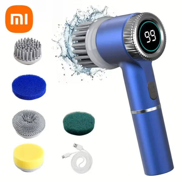 Escova Elétrica 5 em 1 Xiaomi MIJIA Recarregável | Limpeza Profunda com Display LED e 5 Escovas | IPX7 à Prova d’Água - Imagem 9