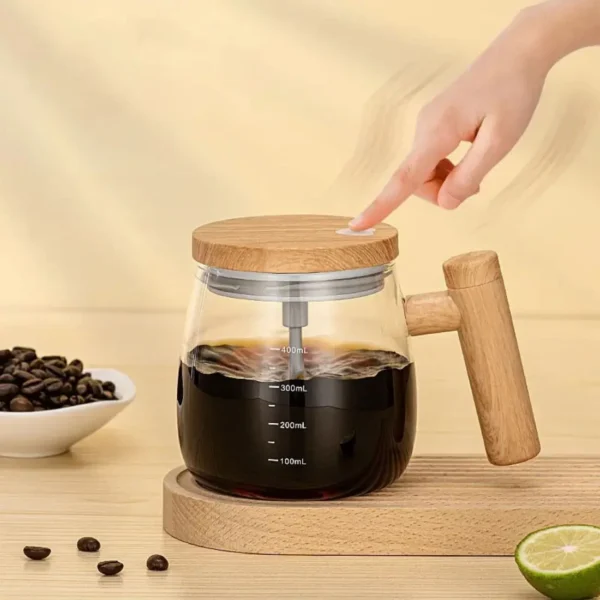Copo Mixer Automático Zürich 400ml USB Recarregável – Mistura com 1 Clique | Ideal para Café, Chá, Chocolate Quente e Mais - Imagem 2