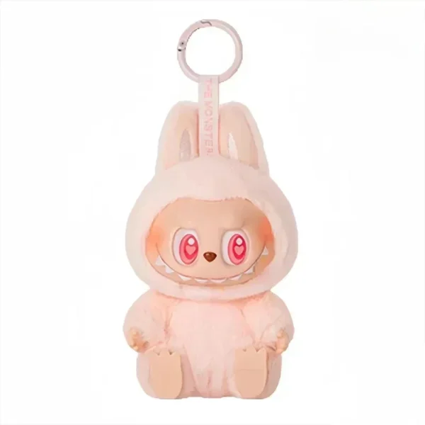 Boneco Colecionável Labubu "Have a Seat" – Blind Box 1:1 | Estilo Kawaii com Acabamento Flocking e Pingente Decorativo - Imagem 4