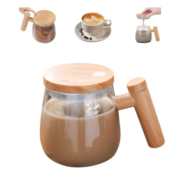 Copo Mixer Automático Zürich 400ml USB Recarregável – Mistura com 1 Clique | Ideal para Café, Chá, Chocolate Quente e Mais - Imagem 4