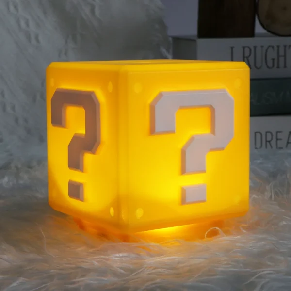 Luminária LED Super Mario Bloco de Interrogação com Som  | USB Recarregável| Presente Gamer Incrível - Imagem 12